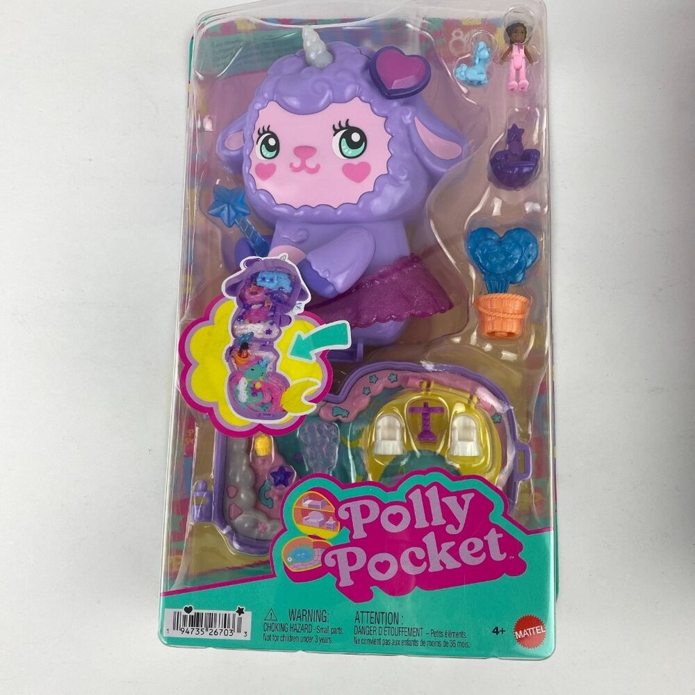 Mattel Polly Pocket Happy Colorful Dreamland Compact Playset Pretend Play Girls